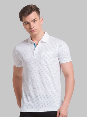 PARK AVENUE Printed Men Round Neck White T-Shirt