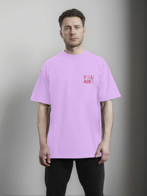 Moda Rapido Printed Men Round Neck Purple T-Shirt