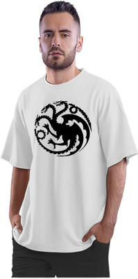 TheFreedomStore Printed Men Round Neck White T-Shirt