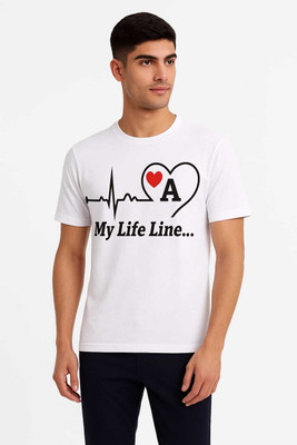 FFF Printed Men Crew Neck White T-Shirt