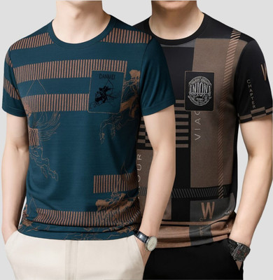 Belive in Yourself Printed Men Round Neck Multicolor T-Shirt