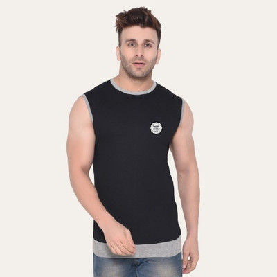 Girdhar Graphic Print Men Round Neck Black, Grey T-Shirt