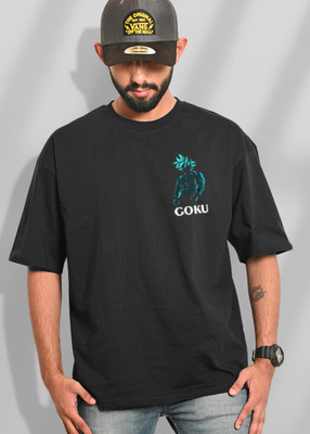 Devilson Printed Men Round Neck Black T-Shirt