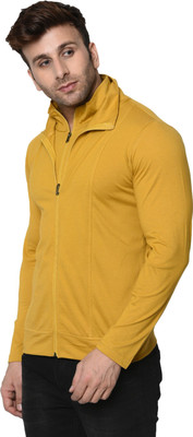 JB Jangoboy Self Design Men High Neck Blue T-Shirt