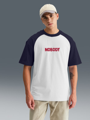MANIAC Printed Men Round Neck White T-Shirt