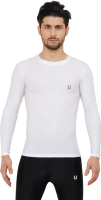 unbeatable Colorblock Men Round Neck Reversible White T-Shirt