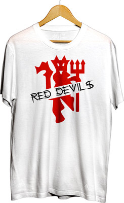 THE PRINT PLATTER Printed Men Round Neck White T-Shirt