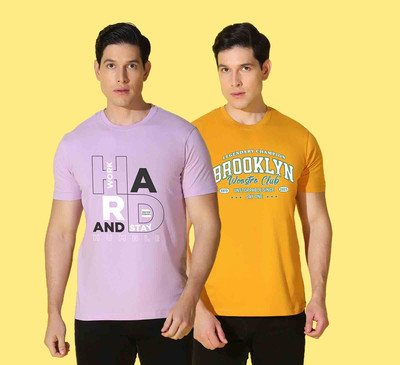 WOOSTRO Graphic Print Men Round Neck Multicolor T-Shirt
