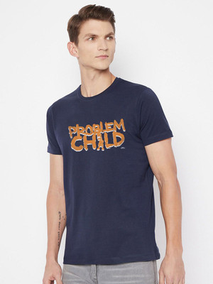 Kook N Keech Disney Printed Men Round Neck Blue T-Shirt