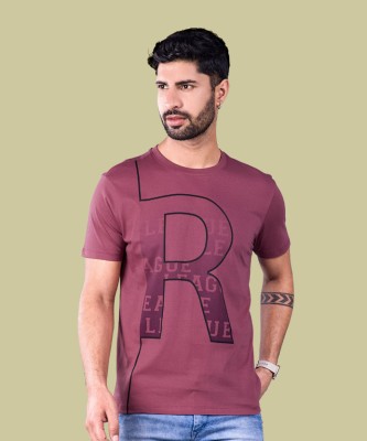 Tryner Typography Men Round Neck Maroon T-Shirt