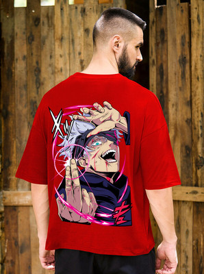 TODAYTREND Printed Men Round Neck Red T-Shirt