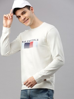 Zedd Printed Men Round Neck White T-Shirt
