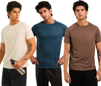 Sirtex Eazy Printed Men Round Neck White T-Shirt