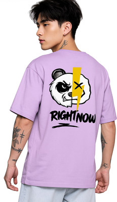 DD Dark Drive Printed Men Round Neck Purple T-Shirt