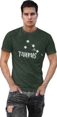 HopOffer Printed, Typography Men Round Neck Dark Green T-Shirt