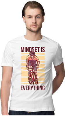 TheFreedomStore Printed Men Round Neck White T-Shirt