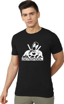 London Crew Graphic Print Men Round Neck Black T-Shirt