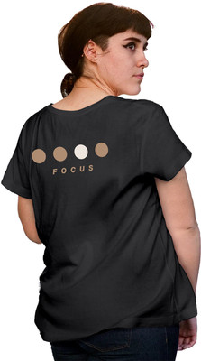 Fighterhero Printed Women Round Neck Grey T-Shirt
