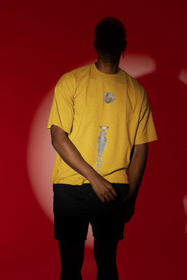 HouseOfCommon Printed Men Round Neck Yellow T-Shirt