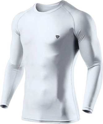 Kyk Solid Men Round Neck White T-Shirt
