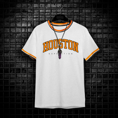 FTX Typography Men Round Neck White T-Shirt
