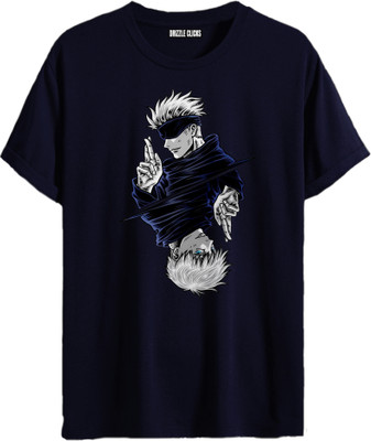 DRIZZLE CLICKS Printed Men Round Neck Multicolor T-Shirt