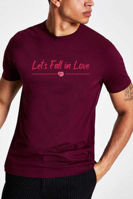 styleandhaven Solid Men Round Neck Maroon T-Shirt