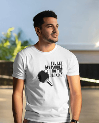 VASAL Graphic Print Men Round Neck White T-Shirt