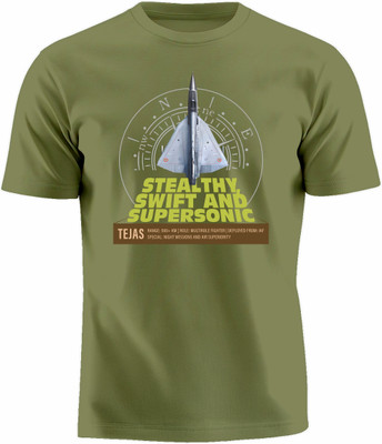 Luv My India Printed Couple Round Neck Green T-Shirt