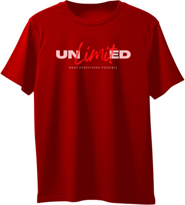 VIRAJ VINTAGE Printed Men Round Neck Red T-Shirt