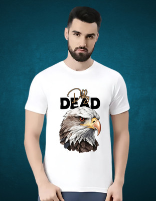 DIBBY Graphic Print Men Round Neck White T-Shirt