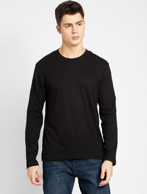 JOCKEY Solid Men Round Neck Black T-Shirt