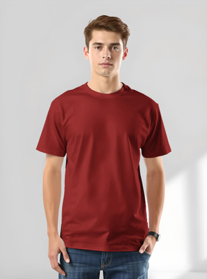 TheLyra Graphic Print Men Round Neck Maroon T-Shirt