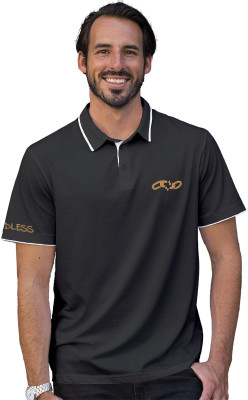 Fighterhero Printed Men Polo Neck Grey T-Shirt