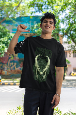 syom Graphic Print Men Crew Neck Black T-Shirt