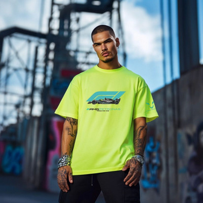 getsetwear Printed Men Round Neck Yellow T-Shirt