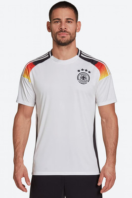 MSV Printed Men Polo Neck White T-Shirt