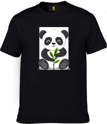 Trendifyteez Printed Couple Round Neck Black T-Shirt