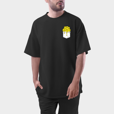 The Modern Soul Printed Men Round Neck Black T-Shirt