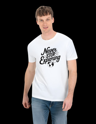RAN ELEVEN COMPANY Printed Men Round Neck Yellow T-Shirt