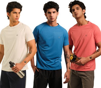 Sirtex Eazy Printed Men Round Neck White T-Shirt