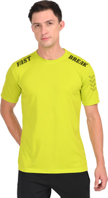 3colors Solid Men Round Neck Green T-Shirt