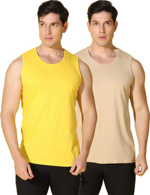 WOOSTRO Solid Men Scoop Neck Multicolor T-Shirt