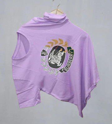 LWEXS Printed Men Round Neck Purple T-Shirt