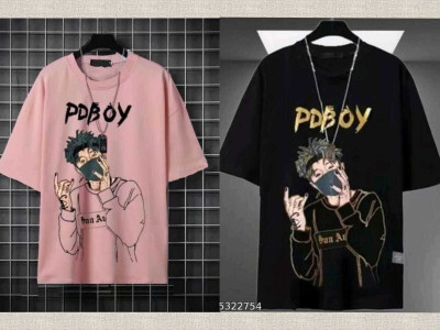 VRMA Printed Men Black, Pink T-Shirt