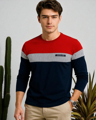 Teezler Printed Men Round Neck Red T-Shirt