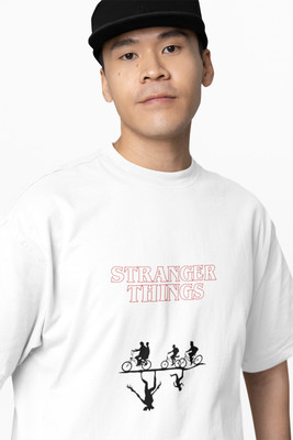 DarkWhite Graphic Print Men Round Neck White T-Shirt