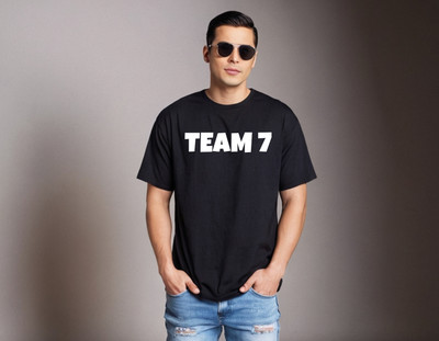 Be Crazy Printed, Typography Men Round Neck Black T-Shirt