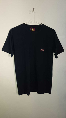 flicfloc Solid Men Round Neck Blue T-Shirt