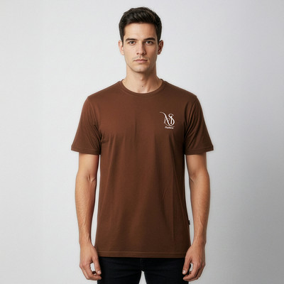 MSA FASHION Solid Men Crew Neck Black T-Shirt